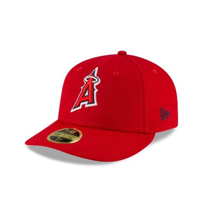 Los Angeles Angels Gorra | New Era MLB Ligature Low Profile 59fifty Fitted Cap Mexico - Rojos